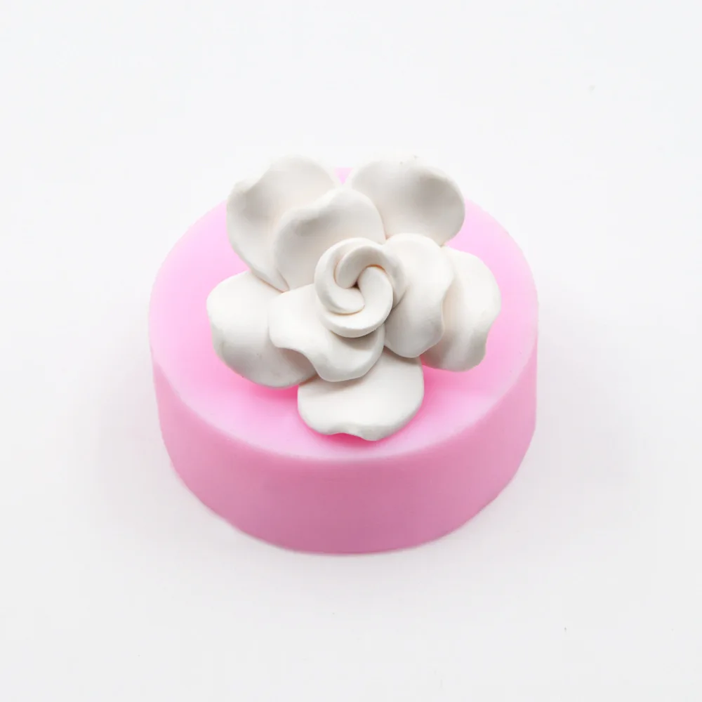 Jaunu 3D Ziedu Ziepes Pelējuma Mīkstus Rožu Pomādes Kūka Silikona Veidnē Kāzu Dekorēšana DIY Šokolādes&dzimšanas dienas Kūku Cepšanas Rīki