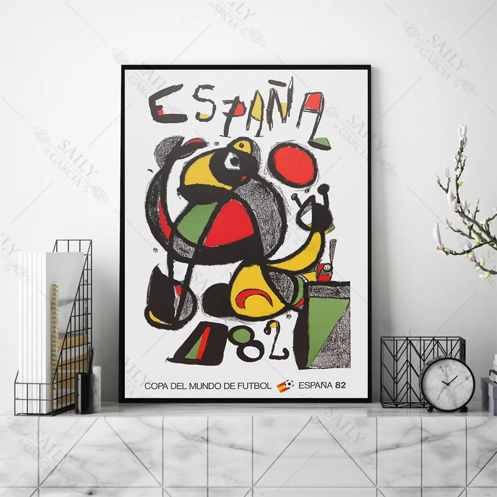 Futbola Čempionātā 1982 Plakātu, Spānija 82 Attēli Pasaules Čempioni Sienas Mākslas Audekls Izdrukas Mājās Apdare Office Dzīvojamā Istaba