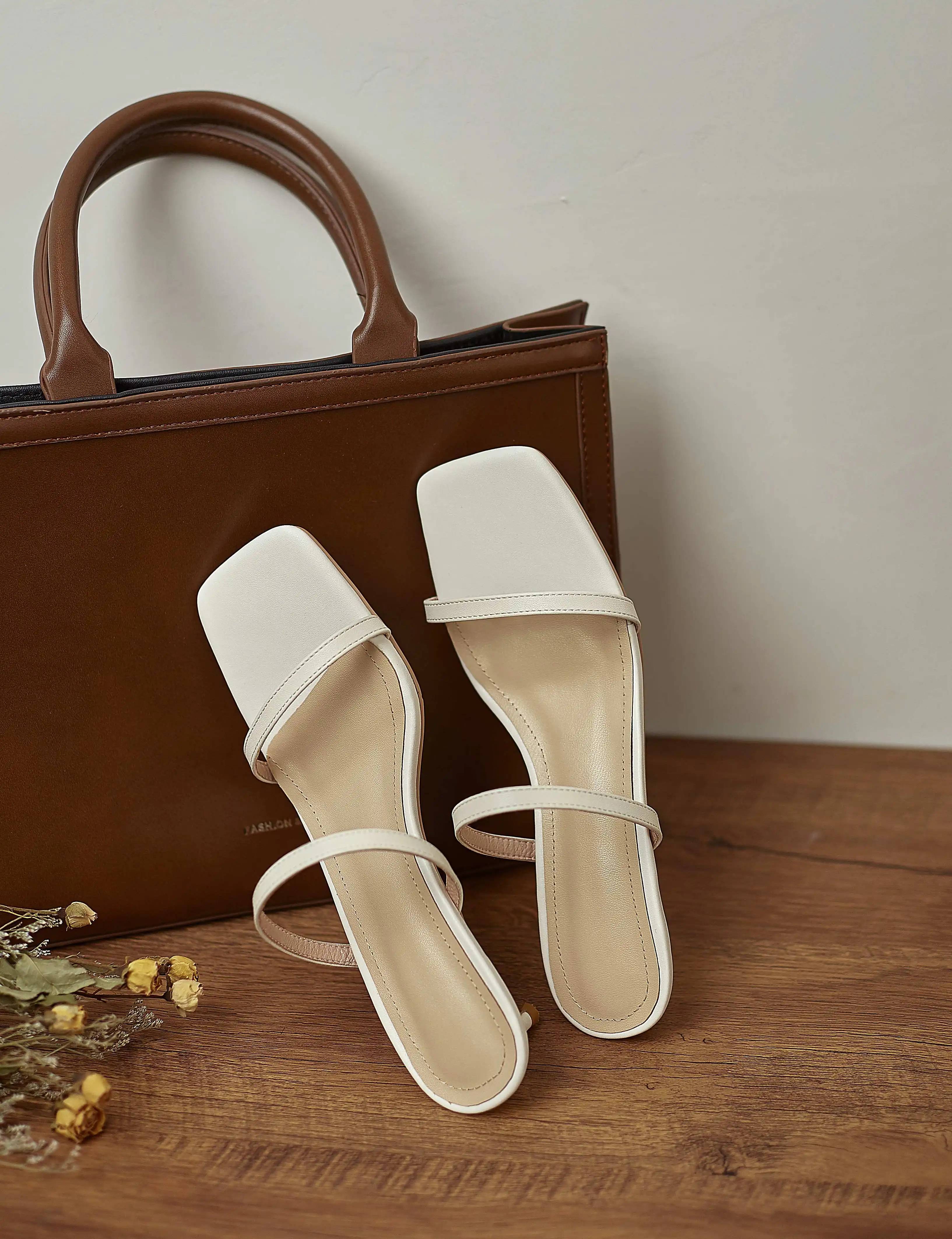 Krazing Pot jaunas liela izmēra īstas ādas jaunā dāma cietā peep toe augstās ielu modes vienkāršu stila paslīdēt uz sieviešu sandales L0f2