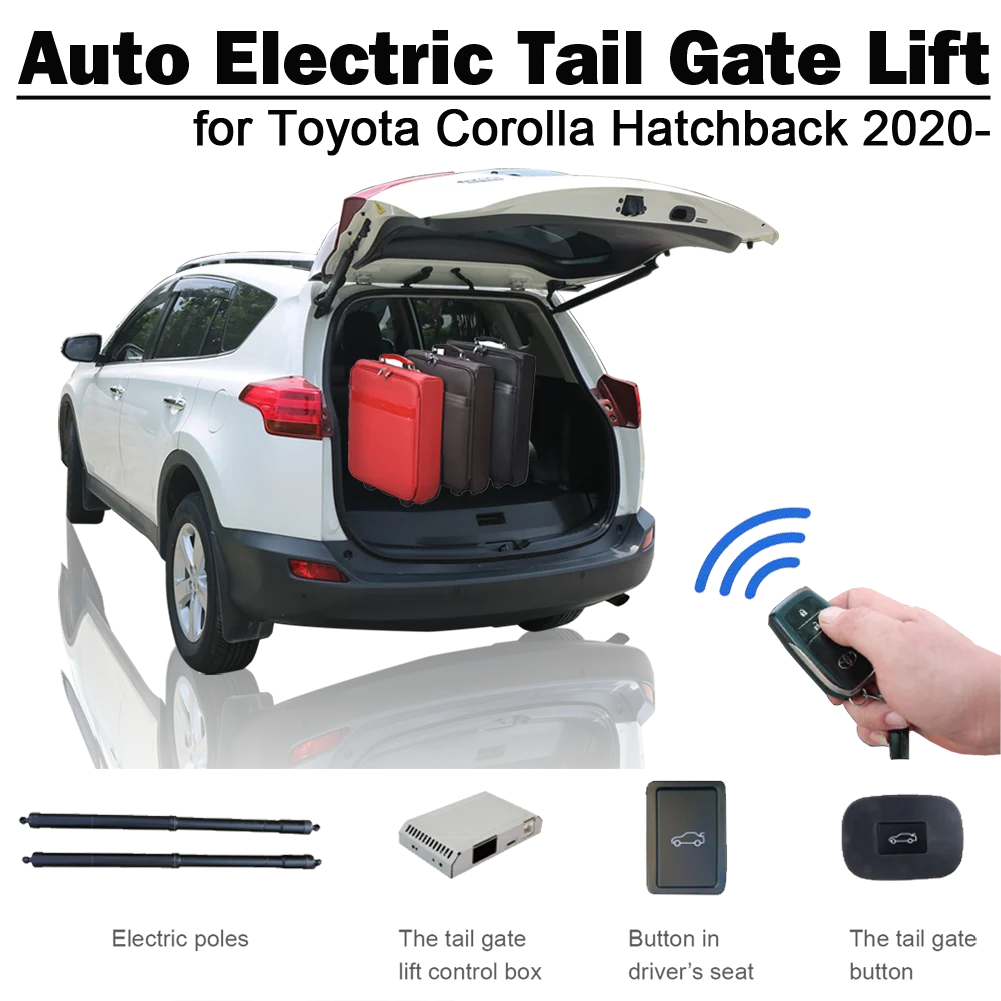 Smart Auto Auto Elektriskie Asti Vārtiem Lifts Toyota Corolla Hečbeks 2020. Gadam Tālvadības pulti Vadīt Sēdekļa Pogu Iestatīt Augstumu Izvairītos no Saspiešanas