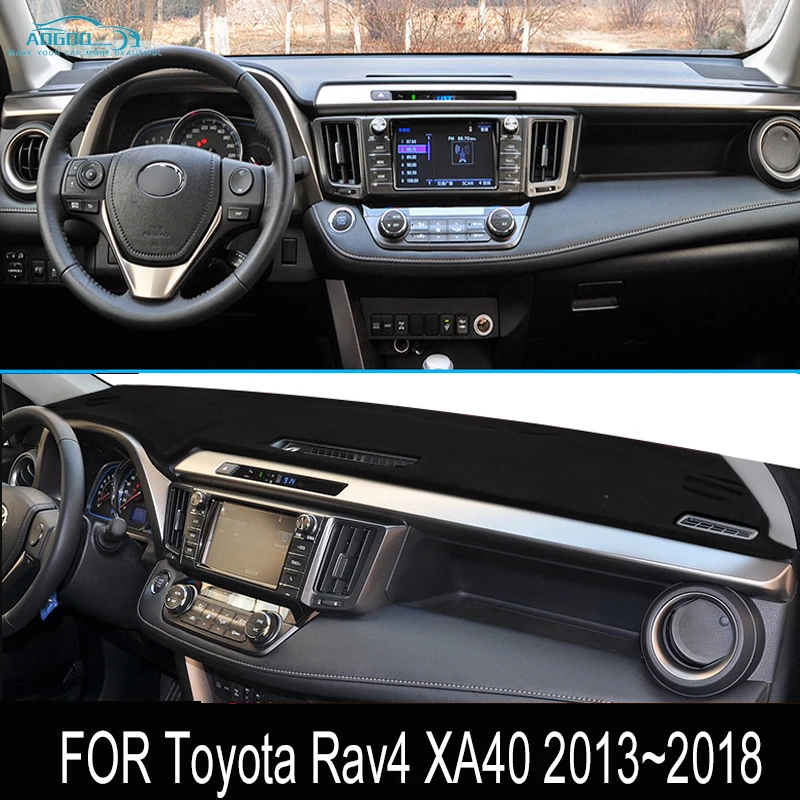 Toyota Rav4 XA40 2013~2018 Anti-Slīdēšanas Paklājiņš Paneļa Domuzīme Aptver Pad Saulessargs Dashmat Piederumi 2016 2017
