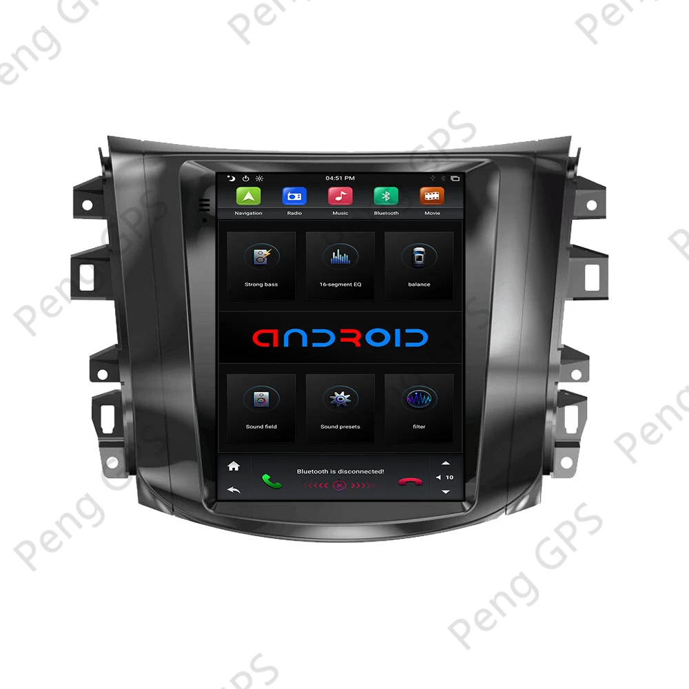 Automašīnu Radio Nissan Navara-2017 DVD Atskaņotājs, Bluetooth Carplay Multivides Headunit GPS Navigācija Touchscreen Android 9.0