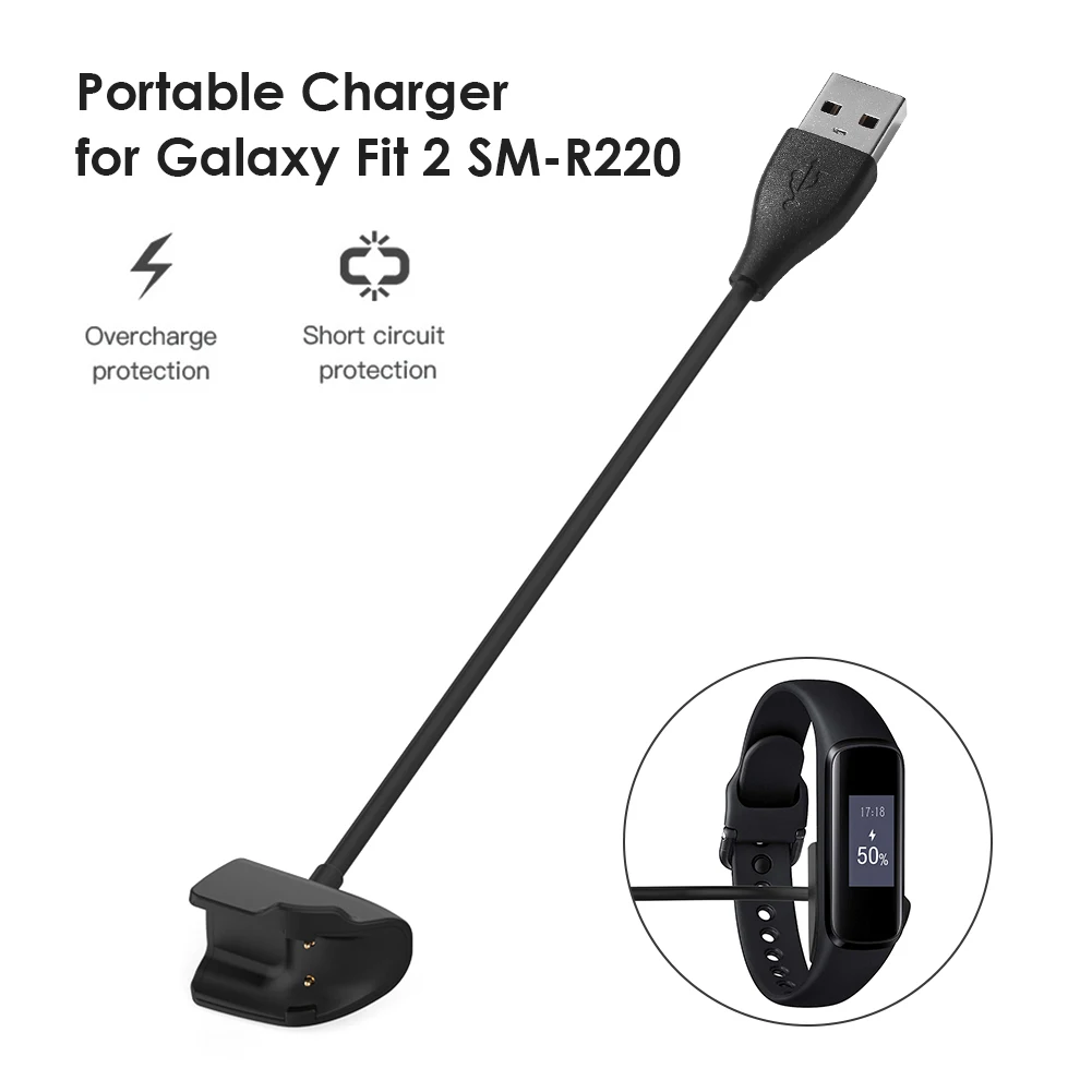 Lādētāji SAMSUNG Galaxy Fit2 SM R220 Lādētāja Kabeli Datu Šūpuļa Nomaiņa Doks Uzlādes Kabelis USB SAMSUNG