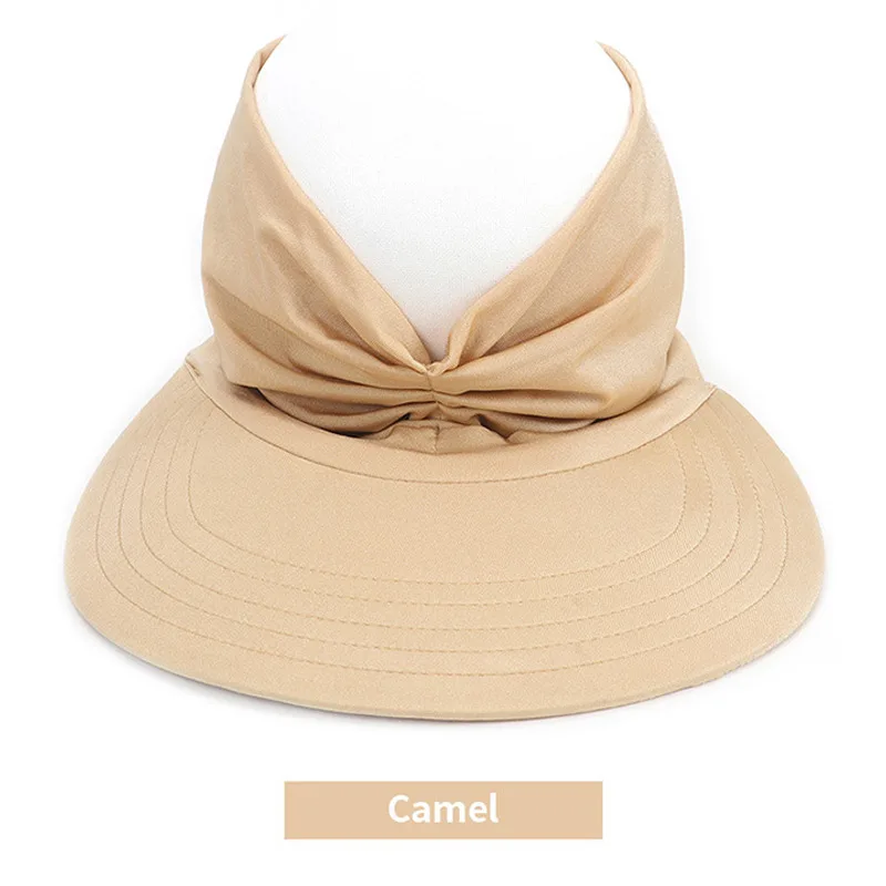 Ir 2021. Jauno Cepuri Pavasara Vasaras Sieviešu Saule Cepuri Sieviešu UV Izturīgs Elastīgs Top Tukšs Klp Zirgaste Hat Visor Cepuri, Pludmales Cepure Sievietēm