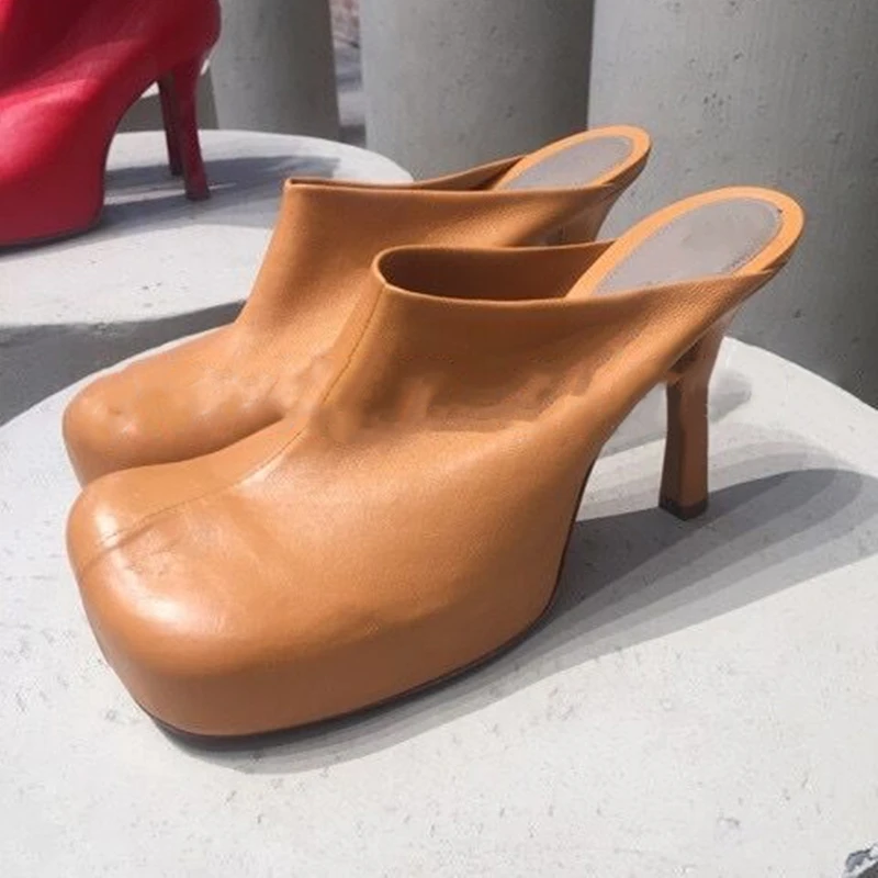 Sieviešu Kurpes Dāsna Toe Retro Muller Kurpes augstpapēžu kurpes Augsta Papēža, Platformas Čības Āra Sandales Sieviešu Vasaras Kurpes