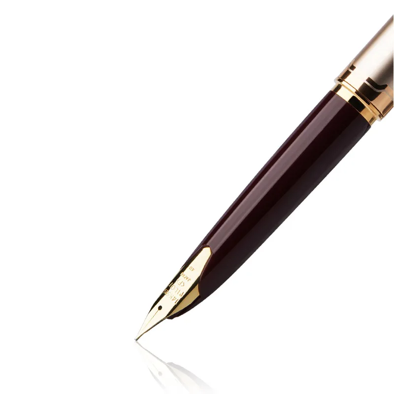 IZMĒĢINĀJUMA Elite95s Fountain Pen Reprodukcija Limited Edition 14K Zelta, Pērļu Portatīvo Retro FES-1000G Fountain Pen Kaligrāfijas Dāvanu Kastē