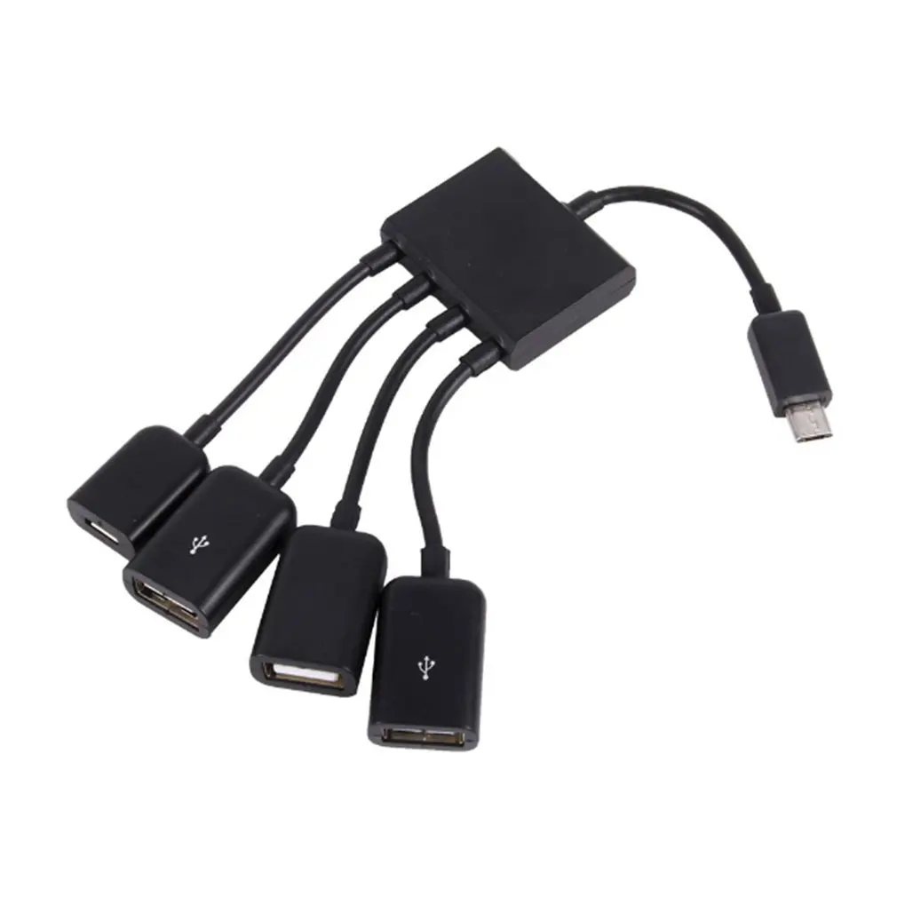 OTG 3/4 Ports Micro USB Jauda Uzlādes Hub Kabeļa Spliter Pieslēgvietas Adapteris Viedtālruni, Datoru, Planšetdatoru, DATORU Datu Vadu