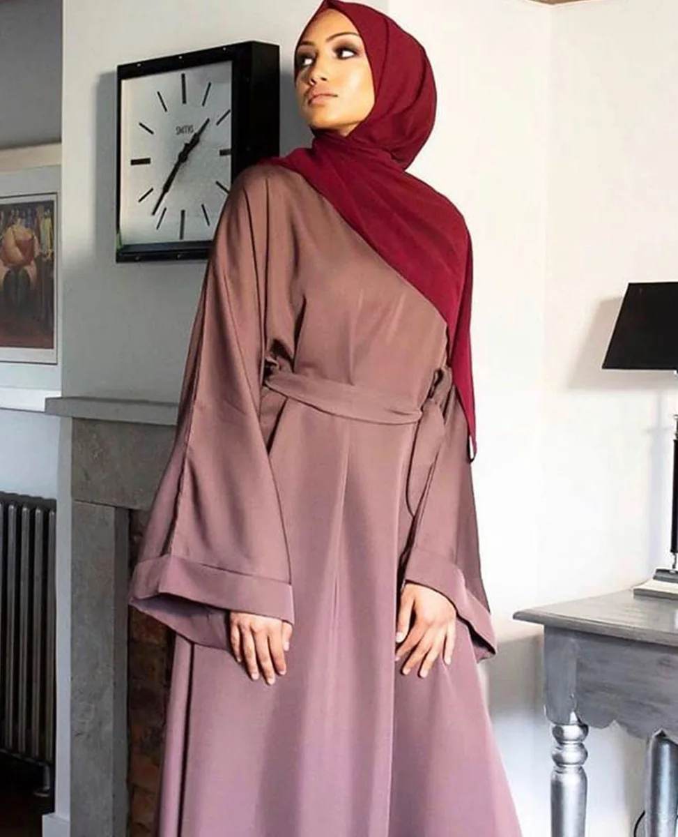 Musulmaņu Kleita Sievietēm Abaya Dubaija Caftan Marokens Turcija Islāma Apģērbs, Drēbes, Longue Femme Musulmane Vestidos Largos