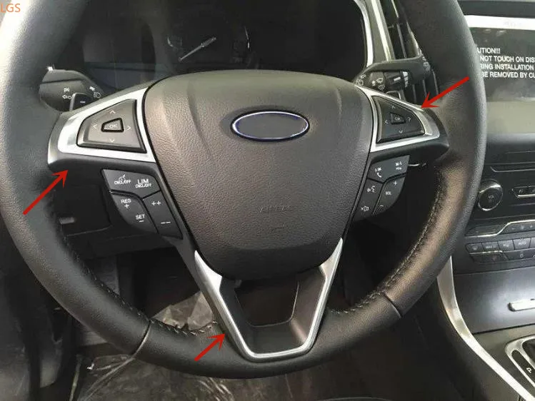 Ford EDGE-2018 Augstas kvalitātes ABS Chrome stūre dekoratīvās plāksteris anti-scratch aizsardzības auto piederumi