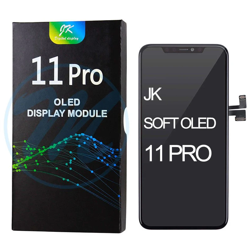 IParts JK Mīksto OLED LCD iPhone 11 PRO X XS LCD Displejs, Touch Screen Montāža Nomaiņa