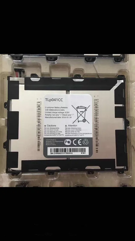 3.8 V 4060mAh TLp041C2 / TLp041CC Par Alcatel OneTouch POP 8 P320A Akumulators