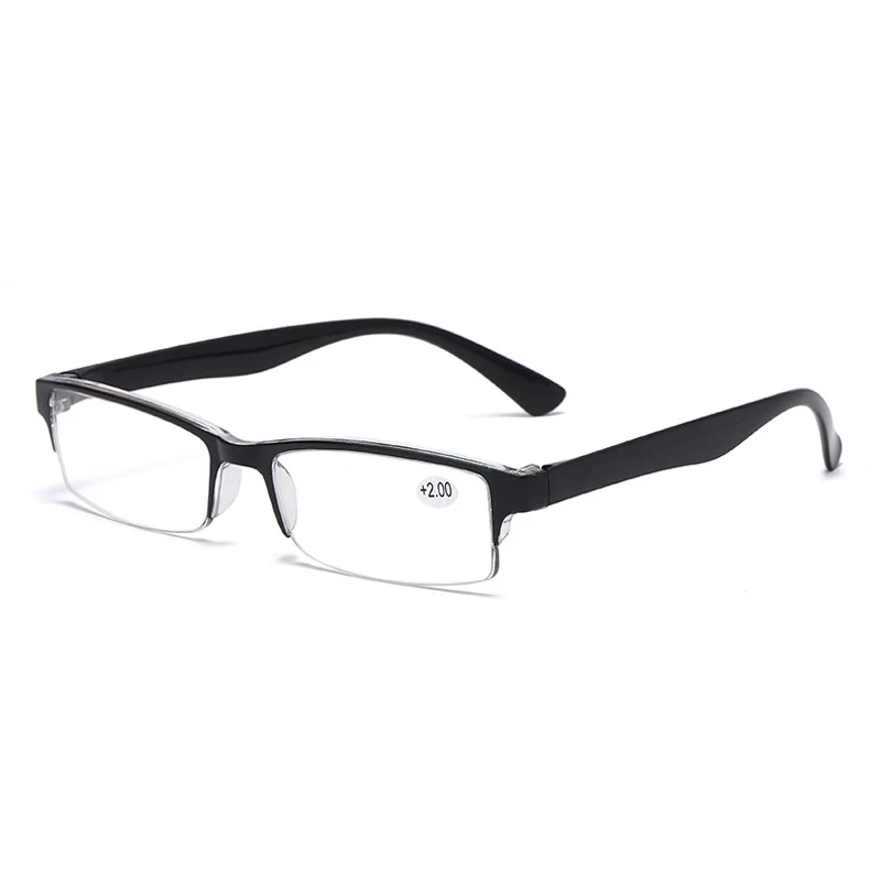 Ultra-light Lasīšanas Brilles Sieviešu Vīriešu Unisex Puse Kadru Griešanas Presbyopic Dioptriju Brilles +1.0 +1.5 +2.0 2.5 3.0 3.5 4.0