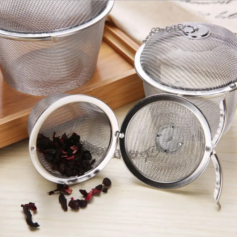 Nerūsējošā Tērauda Tējas Filtra Atkārtoti Tējkanna Slēdzenes Tējas Filtra Garšvielas Bumbu Daudzfunkciju Acs Augu Bumbu Tējas Spice Sietiņš