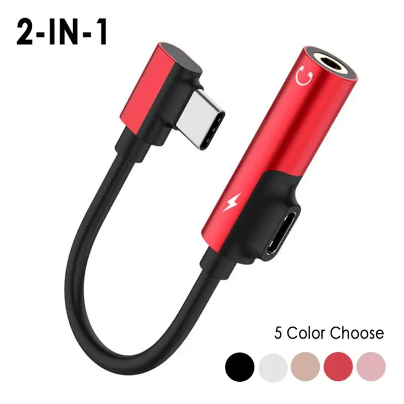 USB C Līdz 3,5 mm Ligzda AUX Audio Uzlāde 2 In 1 Savienotājs Austiņu Mainītājs Dual Spraudnis Huawei Xiaomi Mi Piezīme 7 8 9 Tips-C (Kabelis