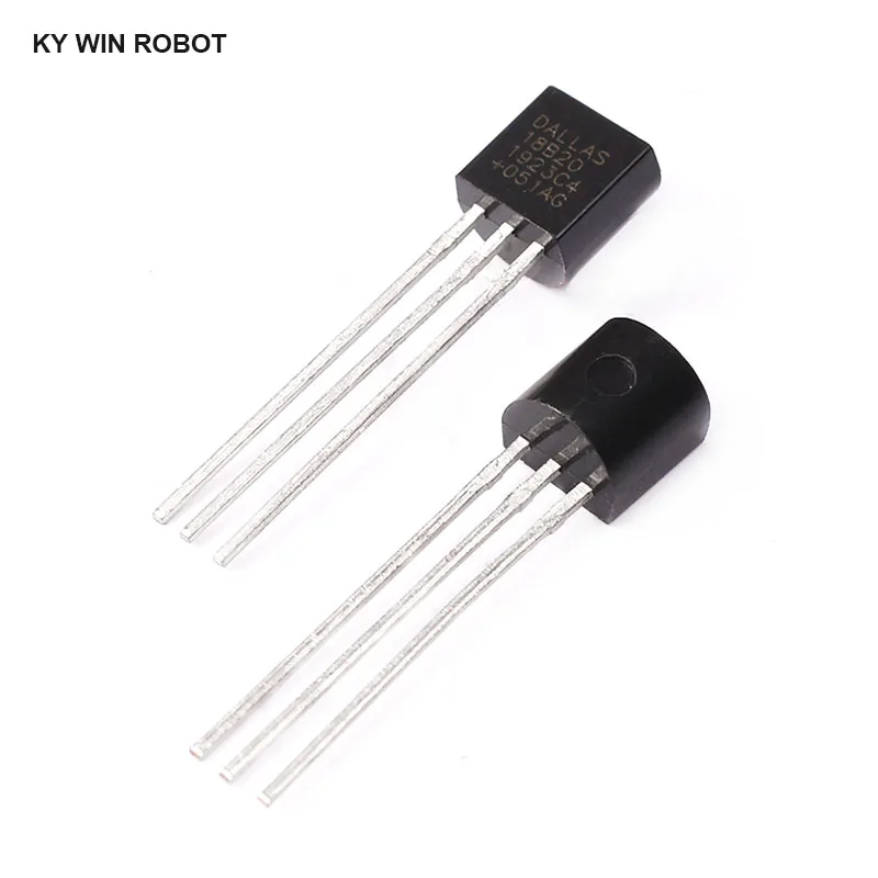 5gab/daudz Sensors Elektronisko čipu DS18B20 TO-92 18B20 mikroshēmas Temperatūras Sensors IC 18b20 diy elektronisko