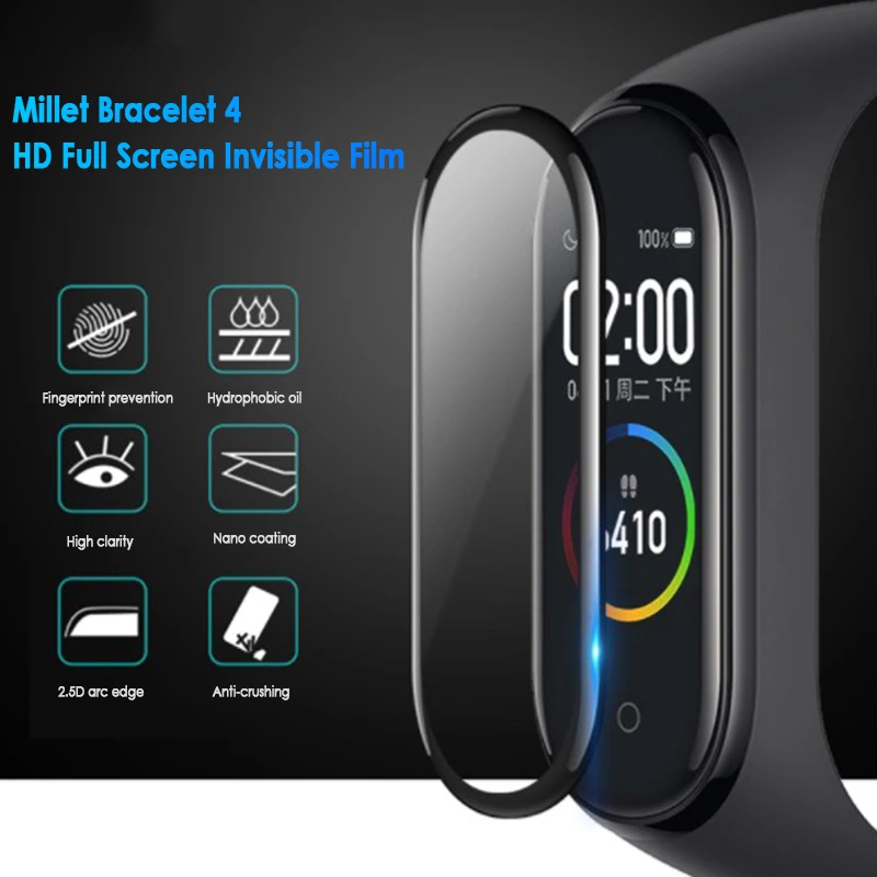 1/2/3/5Pcs 3D Aizsardzības Stiklu Xiaomi Mi Grupa 5 Filmu Ekrāna Aizsargs, lai Miband 5 Vāciņu Smart Watchband 5 band5 Mīksto Pārklājumu