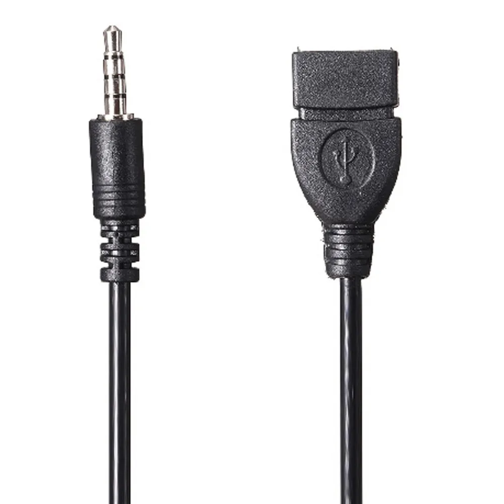 Auto 3.5 mm Male Audio AUX Jack USB 2.0, A Tipa Sieviešu OTG Adaptera Kabeli Konvertētājs