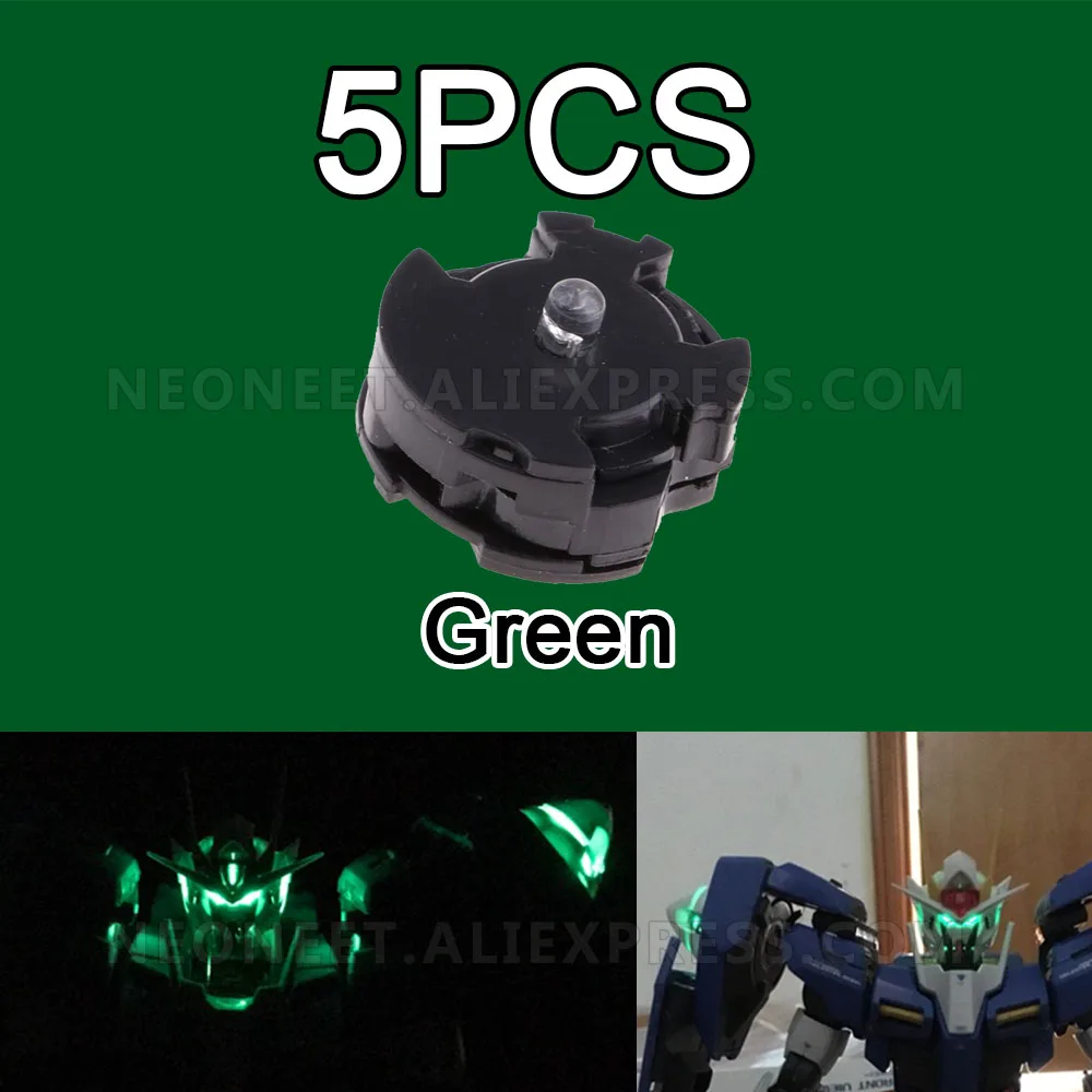5GAB Zaļā Gundam Modeli, LED Gaismas Vienības Augstas Kvalitātes Versiju Samontēti 1/100 MG Gundam Modeļa Robots