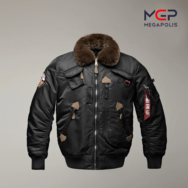 Pirms pārdošanas Vīriešu ziemas īss, stilīgs jaka, siltināta ar sintepon 2021