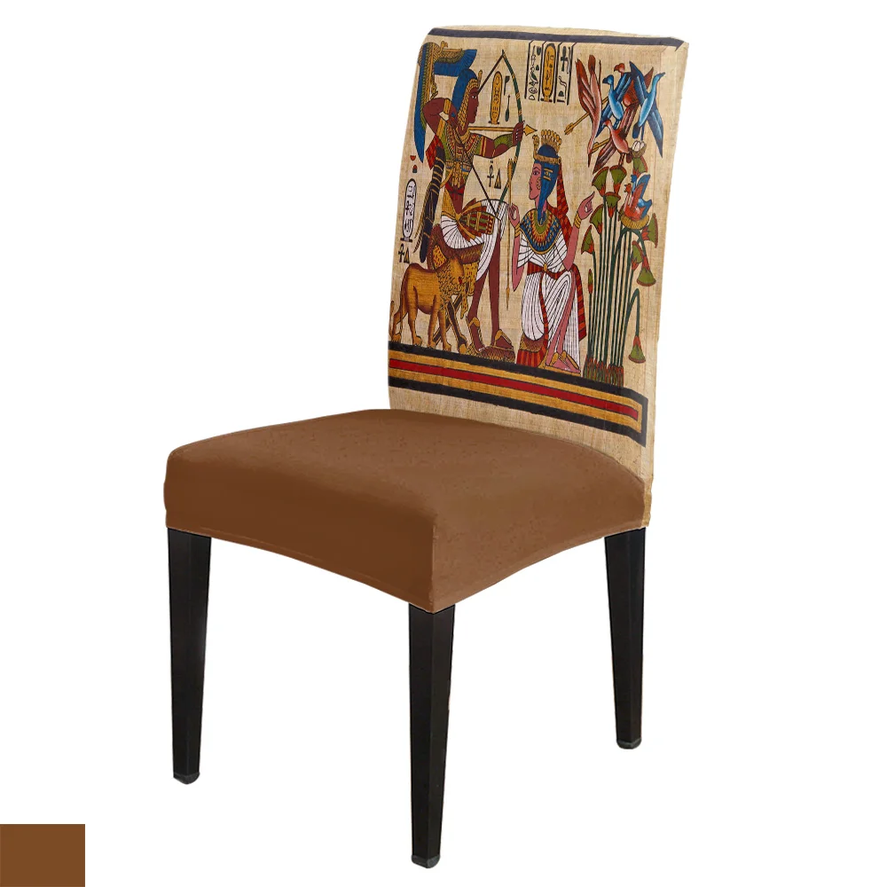 Spandex Krēslu Aptver Seno Ēģiptiešu Dieviem Stila Simbols Dzeltena Krēslu Segtu Mājas Dekori Kāzu Piegādes Ēdamistabas Krēsls Segtu Stiept