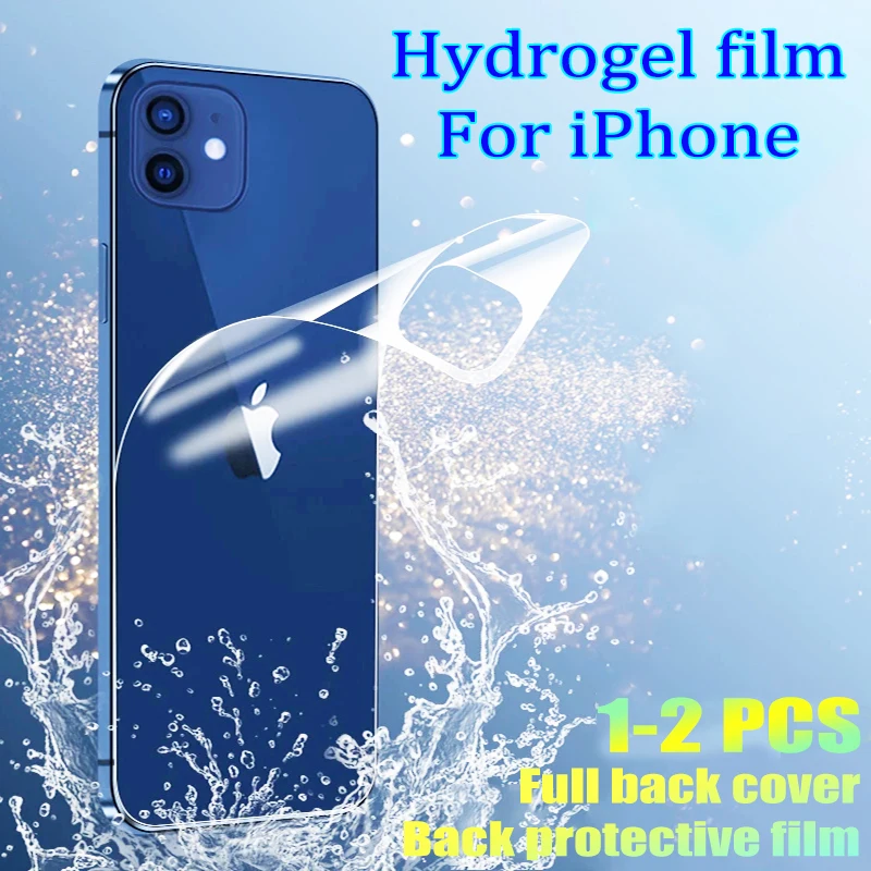 1-2gab Hidrogelu Filmu iPhone 12 11 Pro Mini Max Screen Protector For iPhone X XR XS Max 7 8 6S Plus SE 