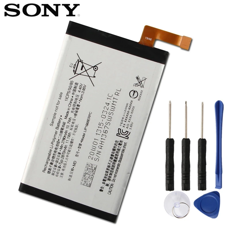 Oriģinālo SONY Akumulatoru LIP1668ERPC Sony Xperia 10 I3123 SNYSQ68 Patiesu Nomaiņa Tālruņa Akumulatoru, Izmantojot Bezmaksas Rīkus, 2760mAh