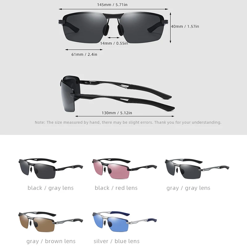 Alumīnija Magnija Rāmis Polarizētās Saulesbrilles Vīriešiem UV400, Saules Brilles Vīriešu Braukšanas Dizainers Sunglass ir 2021. oculos Ar Lodziņu