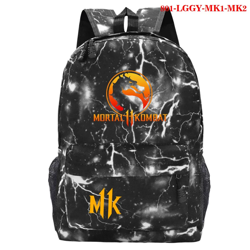 Bērniem Mortal Kombat Mugursoma Zēni Meitenes Bērniem Anime Schoolbags Mochila Studenti Atpakaļ Uz Skolas Somas Pusaudžu Ceļojumu uz muguras pārnēsājamiem