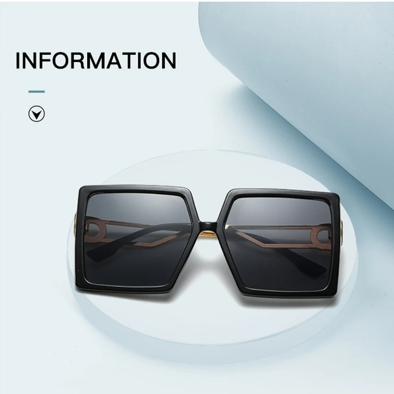 Unisex Lielgabarīta Dobi Rāmja Saulesbrilles Sieviešu Vintage Lielā Laukumā Slīpums Saules Brilles Dobi Rāmis, Elegants Brilles UV400