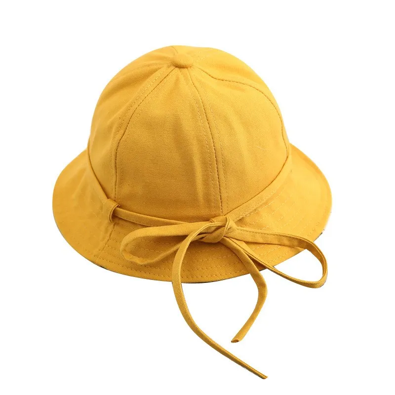 Tīrtoņa krāsu bowknot Spaiņa Cepuri Zvejnieka Cepure āra ceļojumu cepuri Saule Klp Cepures Bērniem zēni un 107 meitenes