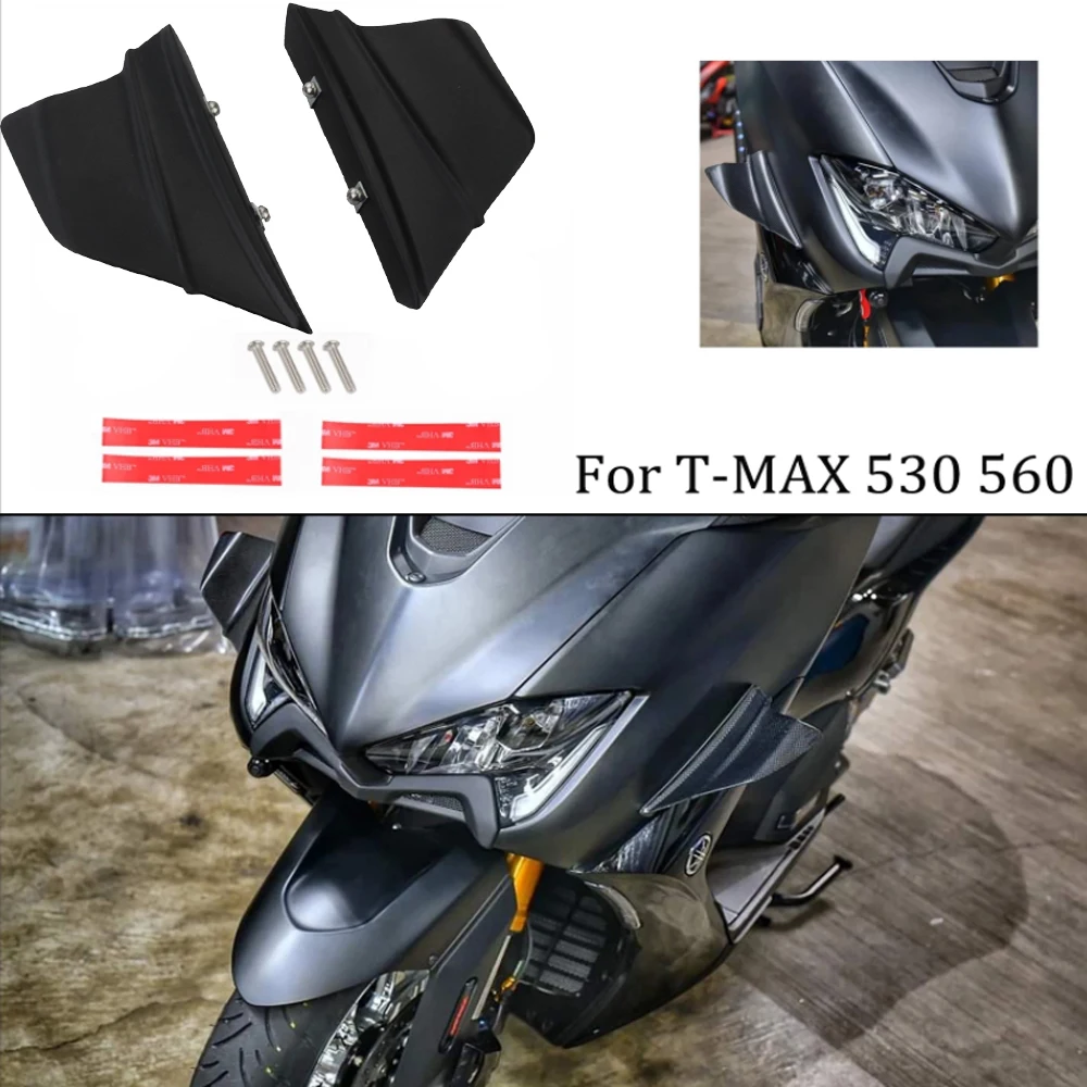 Par Yamaha TMAX530 Aptecētājs Motociklu detaļas Aerodinamisko Spārnu Komplekts ar Fiksētu Winglets Aptecētājs Ārējie TMAX 530 TMAX 560 TMX560 2012-2021