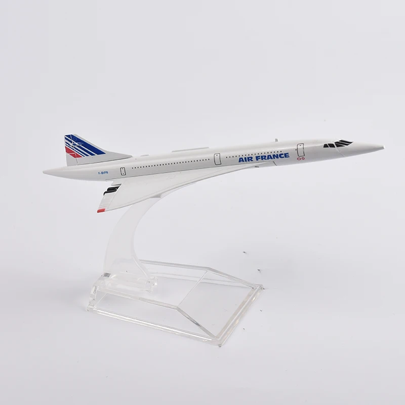 JASON TUTU 16cm Air France Concorde Lidmašīnu Modeļa Lidaparātu Lējumiem Metāla 1/400 Mēroga Lidmašīnas Modeli Dāvanu Kolekcija