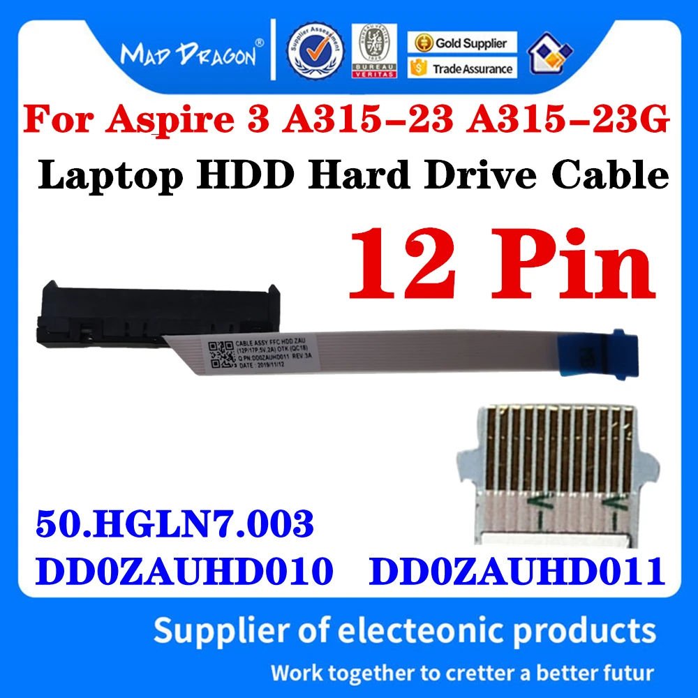Jaunu DD0ZAUHD011 50.HGLN7.003 DD0ZAUHD010 Par Acer Aspire 3 A315-23G A315-23-R63B portatīvie datori SSD HDD Cieto Disku Kabeļa Savienotājs