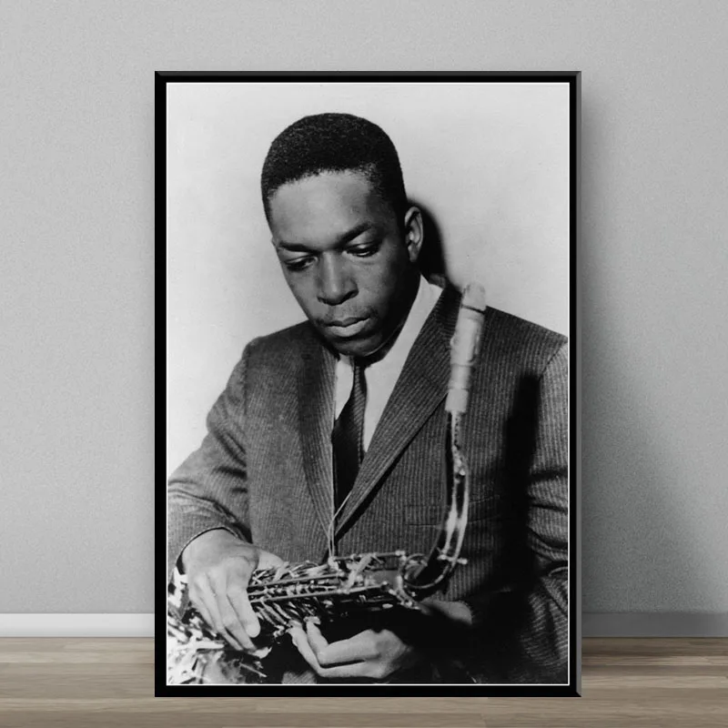 John Coltrane, Džeza Mūziķis, Dziedātājs, Audekls Gleznošanai Plakāti Un Izdrukas, Bildes Uz Sienas, Vintage Dekoratīvās Mājas Dekoru Plakāts