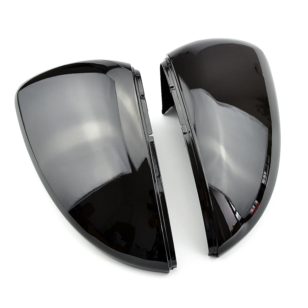 2gab Carbon Black Sānu Ārējie Spoguļi Vāks Atpakaļskata Spogulī, cepures aizstāt VW Passat B7 CC Scirocco Jetta MK6 Vabole