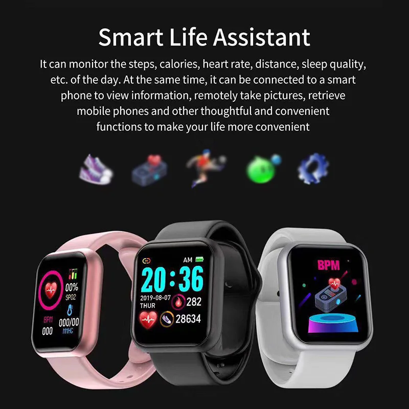 Ir 2021. Bluetooth Smart Pulksteņi Vīriešu Sieviešu Smartwatch Asinsspiediens, Sirds Ritma Monitors Sporta Fitnesa Rokassprādze Apple Android