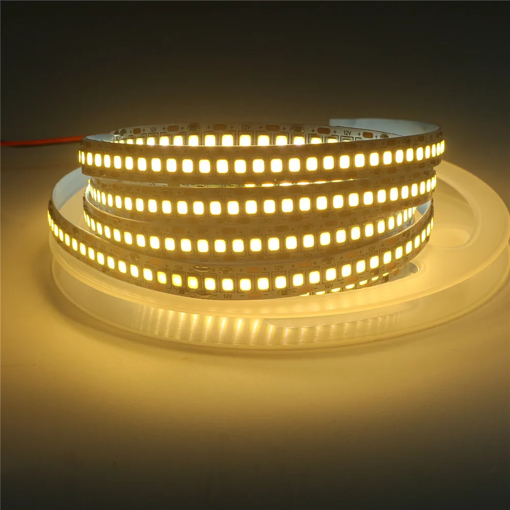 LED Lentes 2835 DC 12V 24V Elastīgu LED Lentes Gaismas Ūdensizturīgs/Nē Ūdensizturīgs 60 120 240 Led/m, 5M, Silta Balta, RGB LED Sloksnes Gaismas