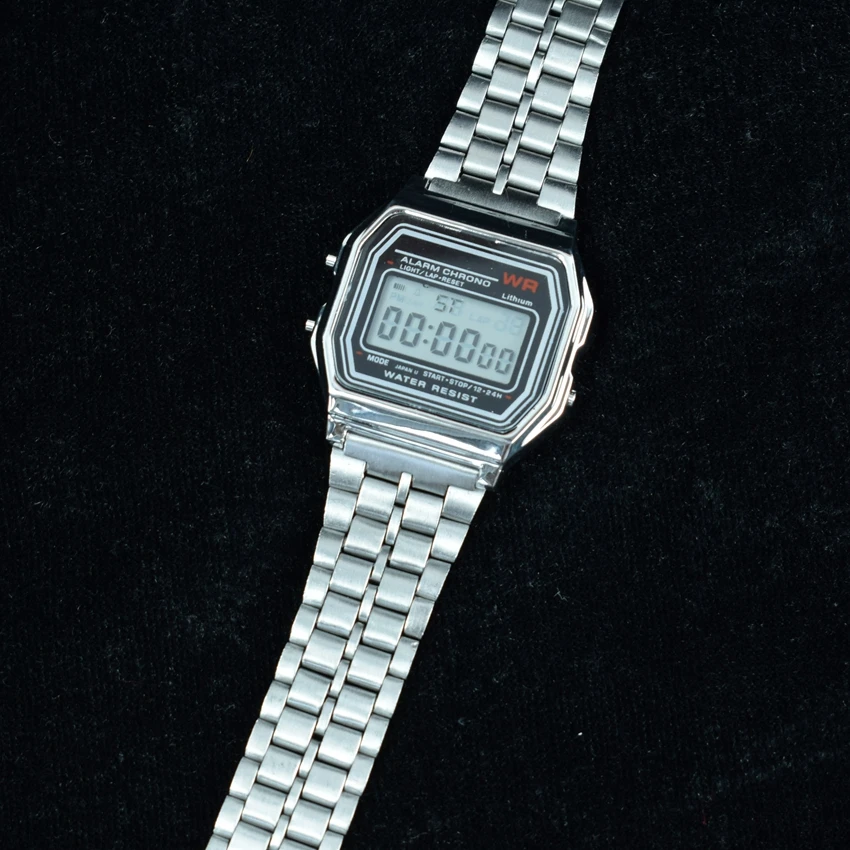 Vintage Militārās rokas pulksteņi Pulkstenis Pielāgotu Tekstu Klāt Dāvanu Skatīties uz Vīriešiem Led reloj relogio Digitālo Vīriešiem Skatīties Lietā