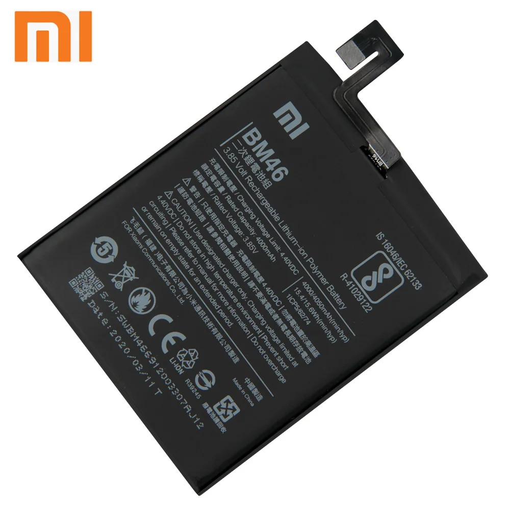 Xiao Mi oriģinālajai Tālruņa Akumulatora BM46 Par Xiaomi Redmi Note3 Redrice Pro Hongmi 3. Piezīme 4050mAh Ar Bezmaksas Rīkiem