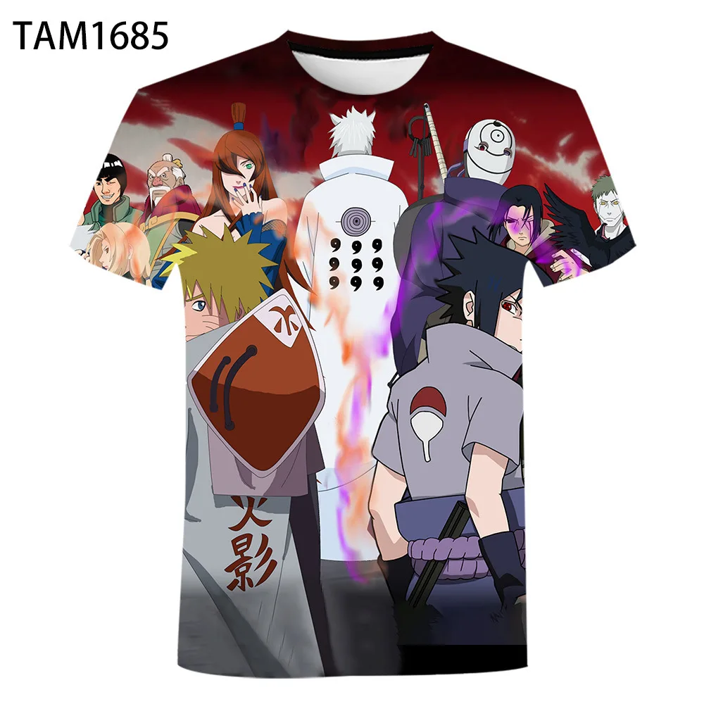 Anime-Naruto-T-krekls Zēnu, 3D Druka Bērnu Topi Modes Smieklīgi Ikdienas Krekls Ir 2021. Jaunatnes Vasaras Bērnu apģērbu Cosplay Dāvanas