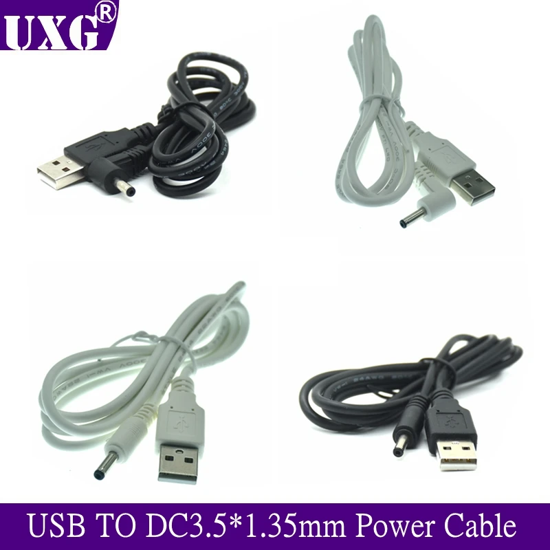 Tips Vīriešu USB Savukārt uz DC Barošanas Male Plug Jack Adapteri 90 Grādu Vīriešu 3.5 mm x 1.35 mm Strāvas Pārveidotājs Īsu Kabeli, Auklu 0,25 m 2m