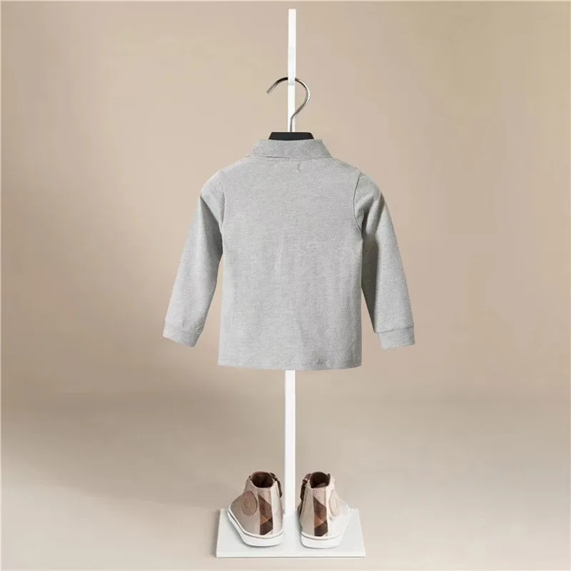 Modes, Bērnu T-krekli, Apģērbu ar garām Piedurknēm Cietā Krekls Zēniem Topi Toddler Bērniem Ziemassvētku Krekls T-krekls Bērnu Apģērbs