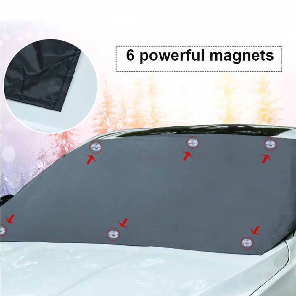 Magnētiskā Auto Stils Priekšējo Vējstiklu Sedz Automobiļu Saulessargs Sejsegu Auto Vējstiklu Sniega Saules Ēnā Ūdensizturīgs Bloķēt Piederumi