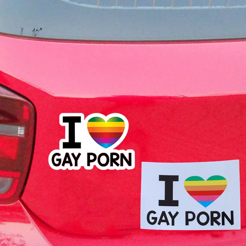 Auto Bufera Vinila Uzlīmes man Patīk Geju Porno Seksa LGBT Lesbiešu Smieklīgi Velo Uzlīmes