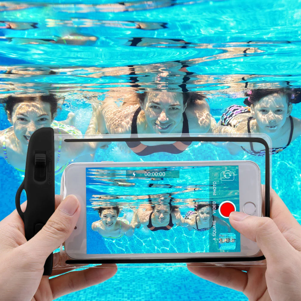 Ūdens pierādījums Lietās Par iPhone X XS MAX 8 7 6 s 5 Plus Vāka Kabata, Soma Gadījumos, Telefona Coque Gaismas Universāls Ūdensizturīgs Gadījumā