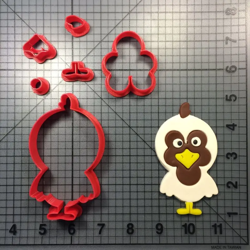 Jauki Dzīvnieku Cāli Vistas Formas Pomādes Šķēres Bērnu Dzimšanas dienas Rotā Kūka Cupcake Sīkfailu 3D Iespiesti Cepšanas Rīki