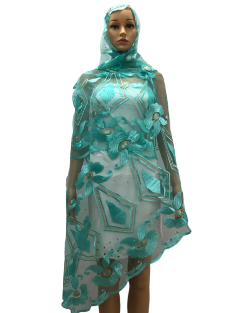 Āfrikas Muslīnu Islāma Hijab Dubaija Ramadāna Neto Hijab Pashmina Ļoti Mīksta Turban Sieviešu Wraps ScarfHB059