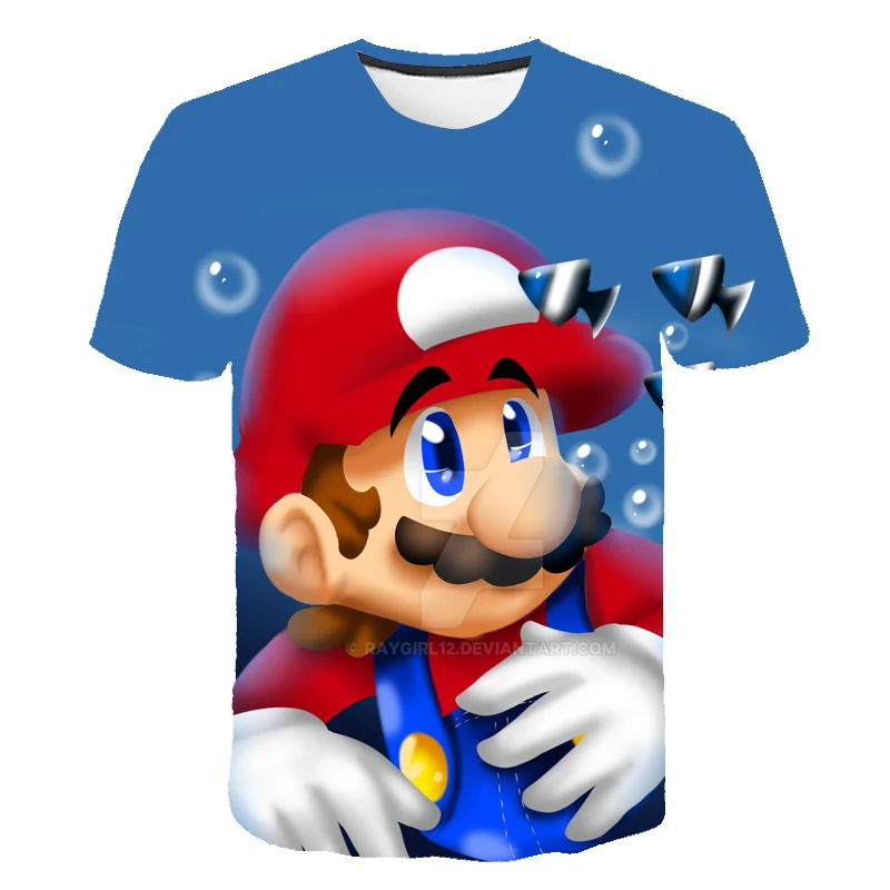 Vēlāk Harajuku Klasisko Spēli Super t krekls ar Multfilmas Bērniem, Zēniem un Meitenēm 3D T-krekls Streetwear Ikdienas Bērnu Apģērbu