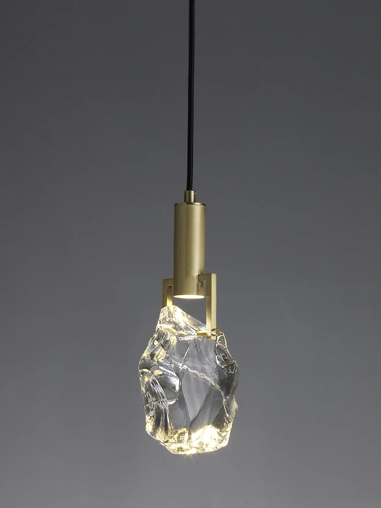 Vienkāršas gaismas luksusa kristāla kulons gaismas guļamistabas gultas lampa, personalizētu bārs galda kulons lampas