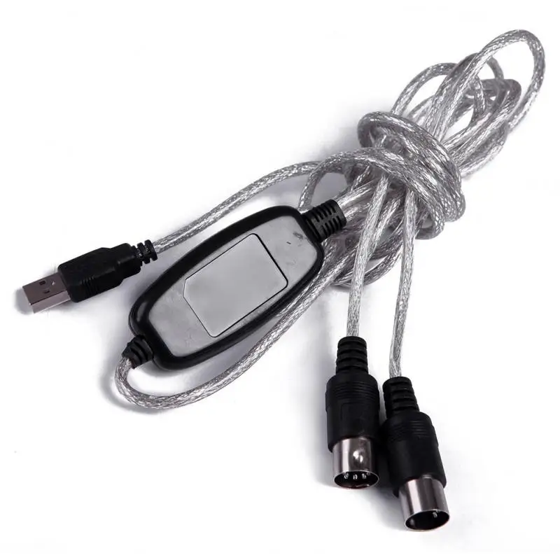Adaptera kabelis USB uz MIDI Interfeisa Kabeli Converter PC Mūziku Tastatūras Adaptera Kabeli, Mūzikas tastatūras USB uz MIDI